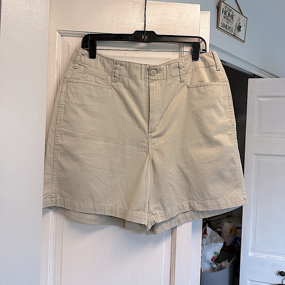 Essentials style 100% cotton khaki shorts - Size 14